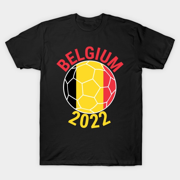 Belgium World Cup 2022 Qatar T-Shirt by Jas-Kei Designs